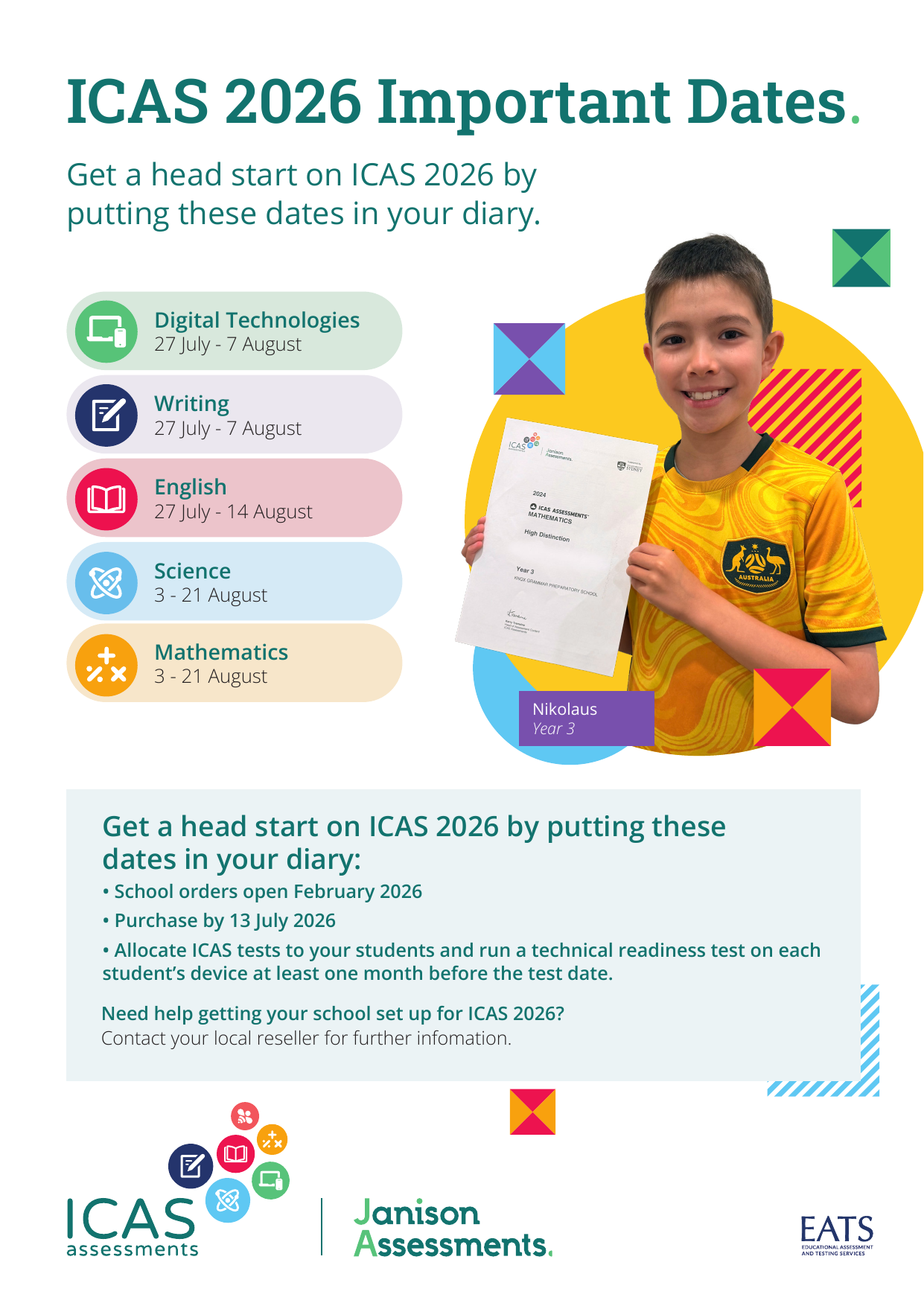 ICAS Calendar A4 Poster