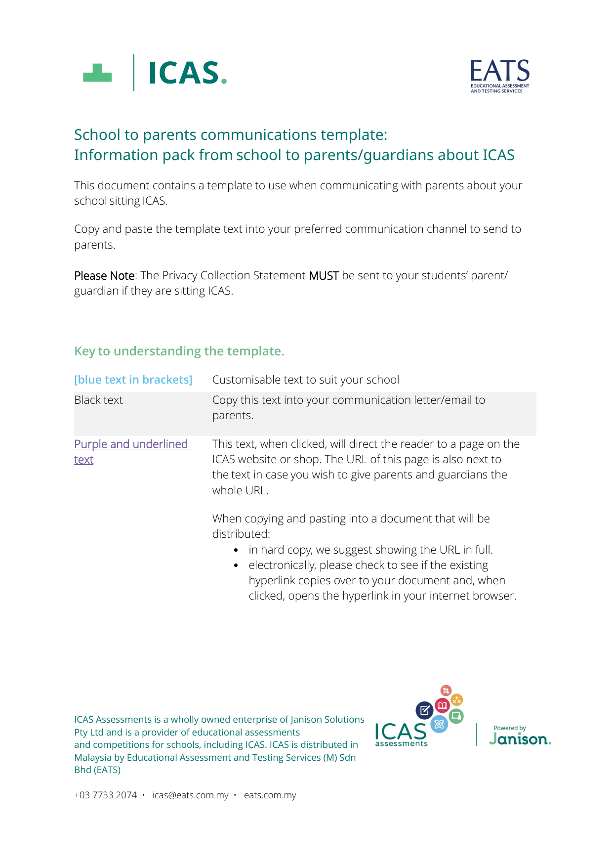School-to-Parents Permission Letter